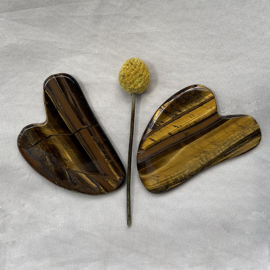 Gua Sha - Cuarzo Ojo de tigre - Imagen 3